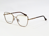 SEIMA Gold Square Cat Eye Eyeglasses 8041 C8 - Women's Fashion Glasses